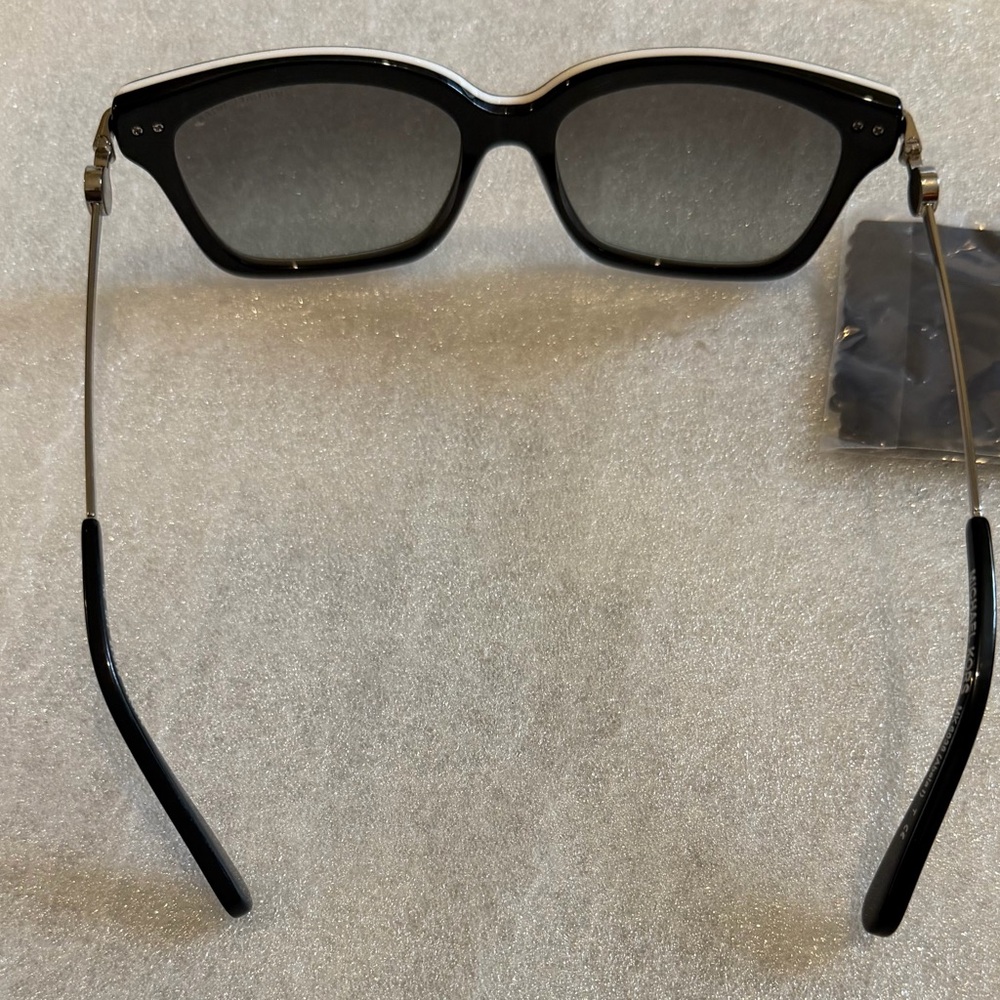 Michael Kors  ABELA MK 6038 Black Square Sunglasses with Dark Lenses - Picture 2 of 9